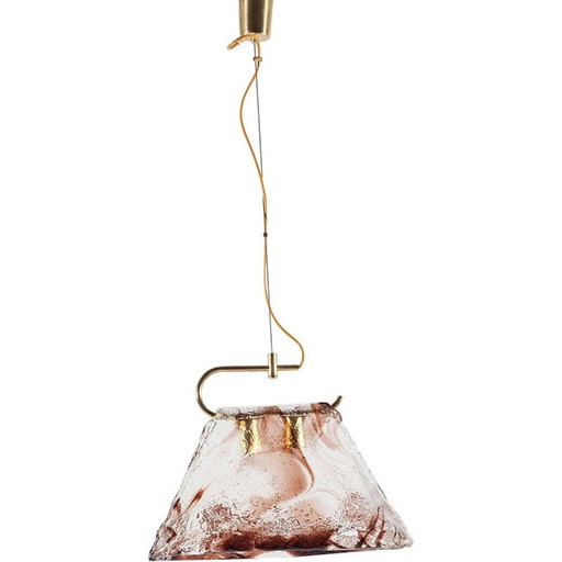 Vintage Murano glazen hanglamp door Carlo Nason voor Mazzega
