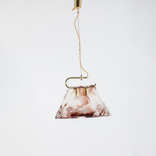 Vintage Murano glazen hanglamp door Carlo Nason voor Mazzega