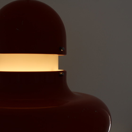 Image 1 of Vintage 70s oranje UFO lamp