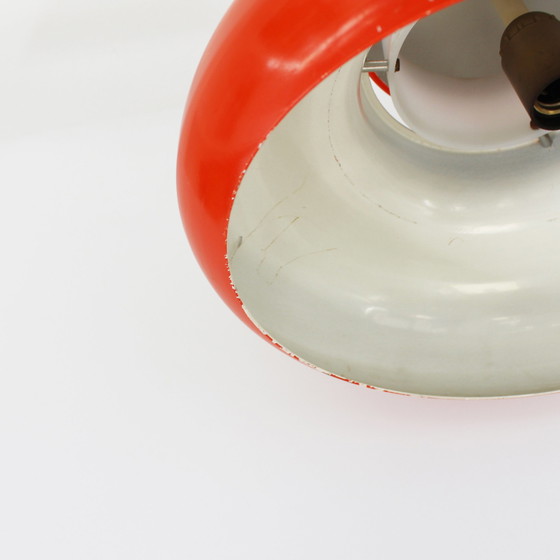 Image 1 of Vintage 70s oranje UFO lamp