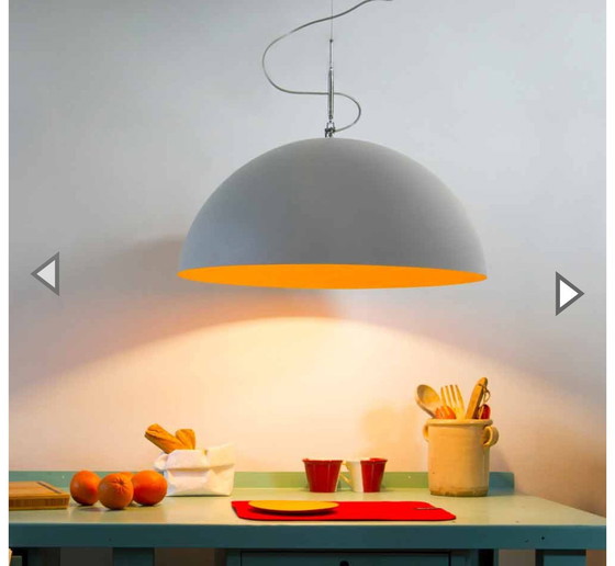 Image 1 of Hangende Designlamp In-Es.Artdesign Halve Maan Cement Verf