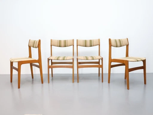 Set Van 4 Deense Eetkamerstoelen 