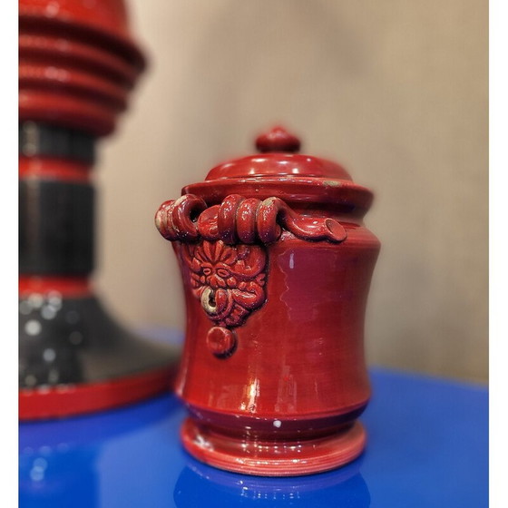 Image 1 of Vintage stierenbloed aardewerken pot