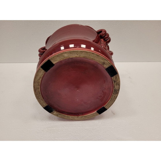 Image 1 of Vintage stierenbloed aardewerken pot