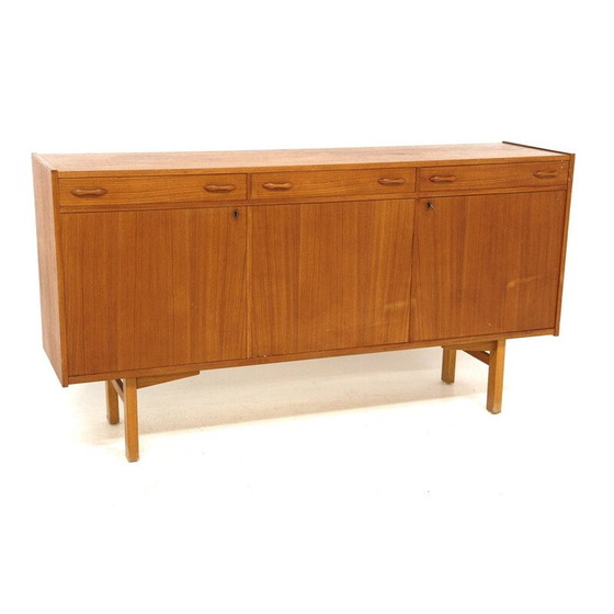 Image 1 of Vintage dressoir van teak en beukenhout, Zweden 1960