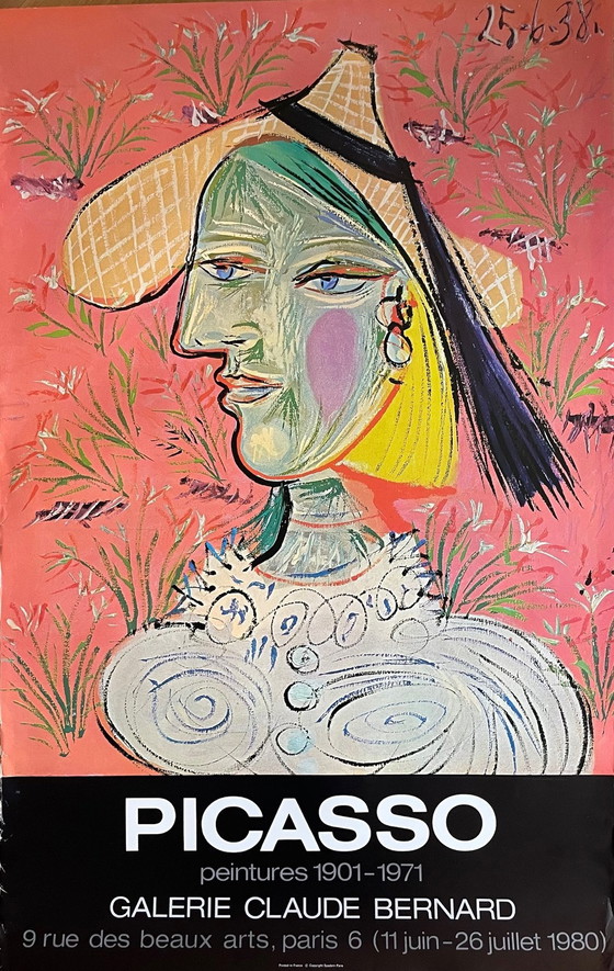 Image 1 of Pablo Picasso (1881-1973), Peintures 1901-1971, Copyright Spadam Parijs, 1980, Gedrukt in Frankrijk