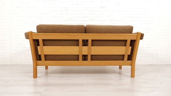 Image 1 of Vintage Bankstel | 2-Zits | Hans Wegner | Donkerbruin