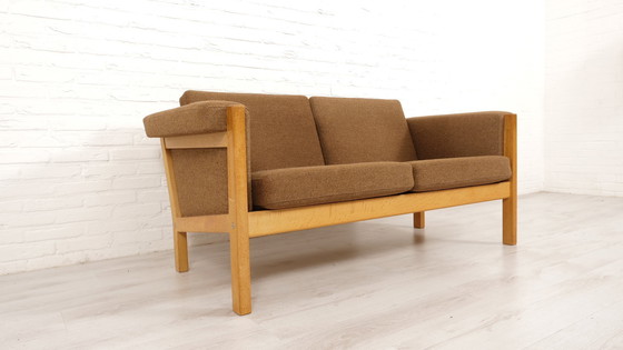 Image 1 of Vintage Bankstel | 2-Zits | Hans Wegner | Donkerbruin