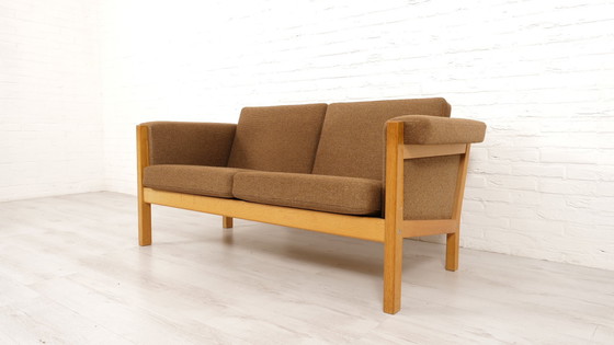 Image 1 of Vintage Bankstel | 2-Zits | Hans Wegner | Donkerbruin