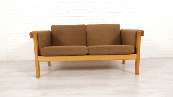 Image 1 of Vintage Bankstel | 2-Zits | Hans Wegner | Donkerbruin