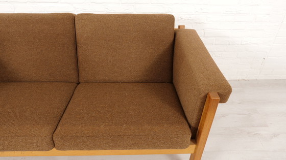 Image 1 of Vintage Bankstel | 2-Zits | Hans Wegner | Donkerbruin