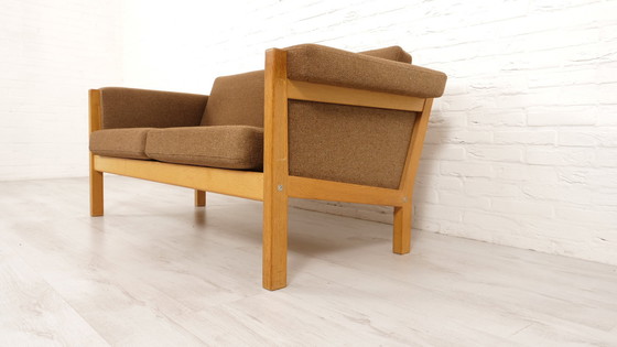 Image 1 of Vintage Bankstel | 2-Zits | Hans Wegner | Donkerbruin