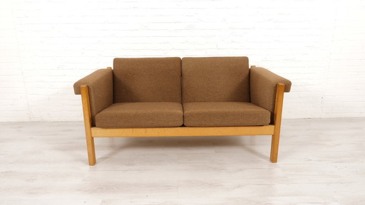 Vintage Bankstel | 2-Zits | Hans Wegner | Donkerbruin