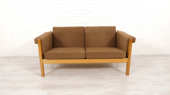 Image 1 of Vintage Bankstel | 2-Zits | Hans Wegner | Donkerbruin