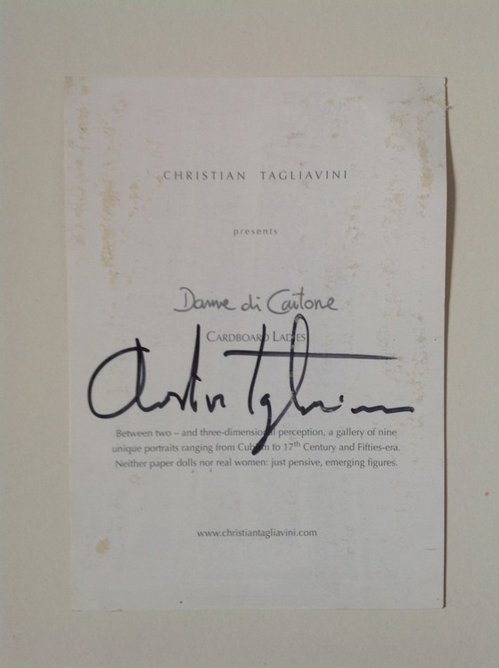 Image 1 of Christian Tagliavini Ansichtkaart Foto Gesigneerd