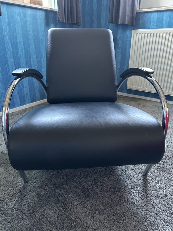 Image 1 of Gelderland Fauteuil 5770 Zwart Leer