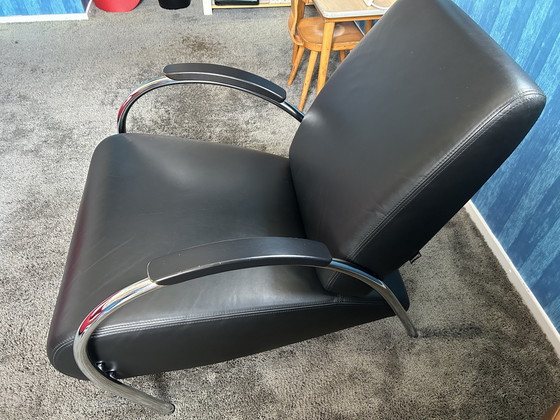 Image 1 of Gelderland Fauteuil 5770 Zwart Leer