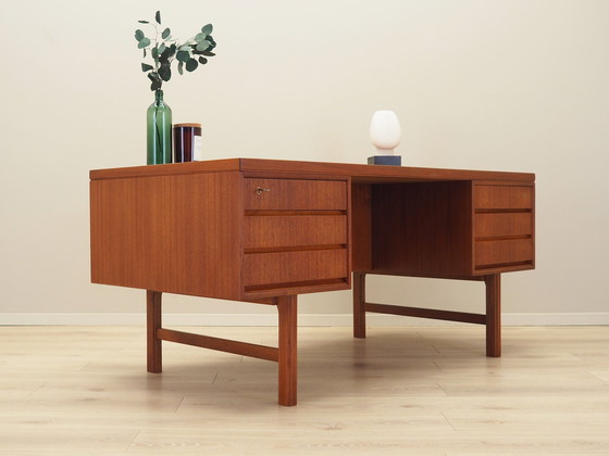 Image 1 of Teakhouten bureau, Deens ontwerp, 1970S, Productie: Denemarken