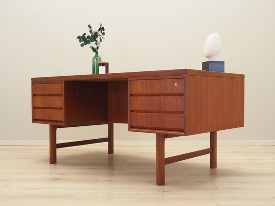 Image 1 of Teakhouten bureau, Deens ontwerp, 1970S, Productie: Denemarken