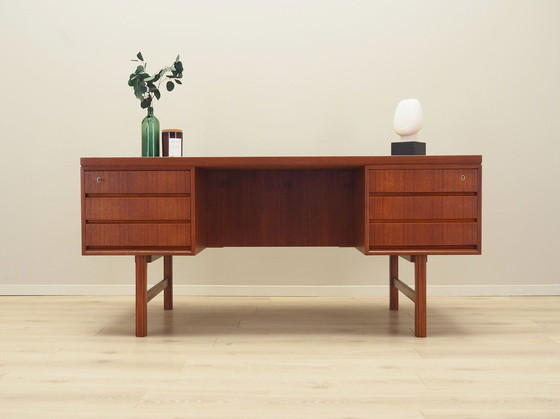 Image 1 of Teakhouten bureau, Deens ontwerp, 1970S, Productie: Denemarken