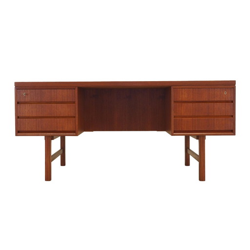 Teakhouten bureau, Deens ontwerp, 1970S, Productie: Denemarken