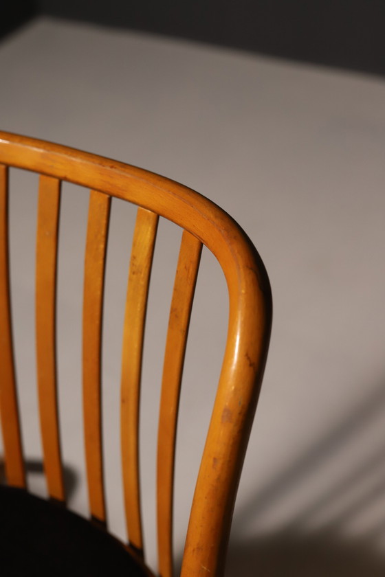 Image 1 of Set van vier houten stoelen | Antonín Šuman, 20e eeuw