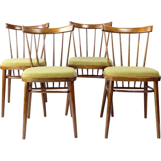 Image 1 of Set van 4 vintage eetkamerstoelen van Tatra, Tsjecho-Slowakije 1960