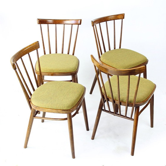 Image 1 of Set van 4 vintage eetkamerstoelen van Tatra, Tsjecho-Slowakije 1960