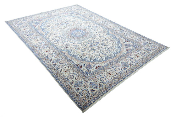 Image 1 of Handgeknoopt Nain 9 La Oosters Tapijt Met Zijde - 359 X 252 Cm