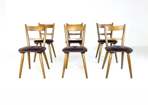 6X Vintage Bistro Stoel