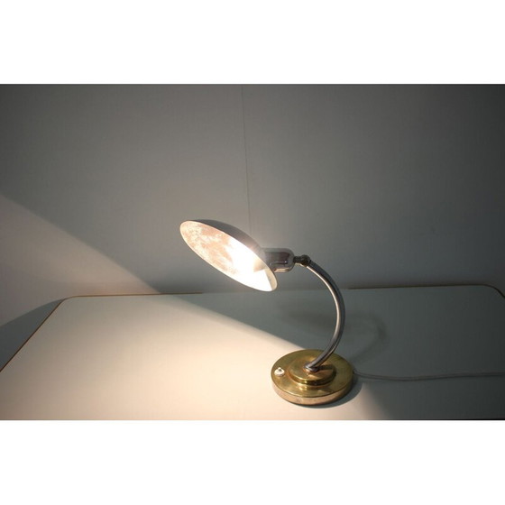 Image 1 of Vintage metalen lamp, Tsjecho-Slowakije 1950