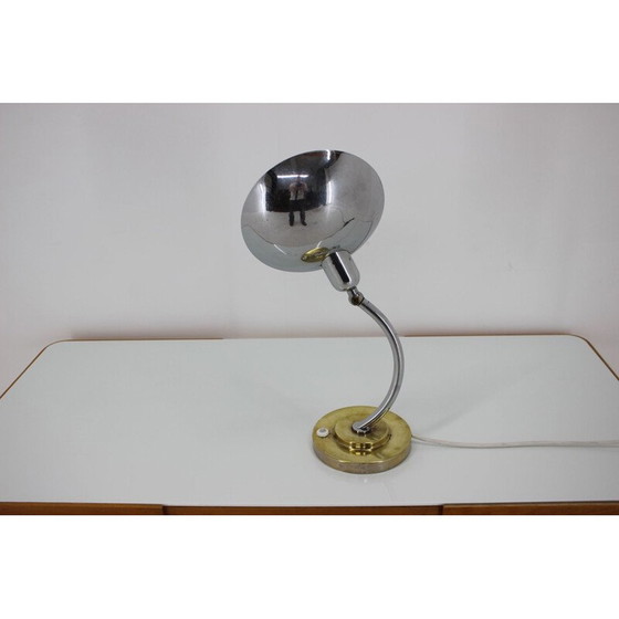 Image 1 of Vintage metalen lamp, Tsjecho-Slowakije 1950