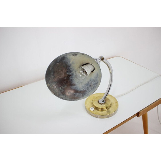 Image 1 of Vintage metalen lamp, Tsjecho-Slowakije 1950