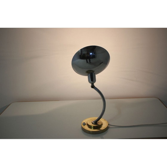 Image 1 of Vintage metalen lamp, Tsjecho-Slowakije 1950