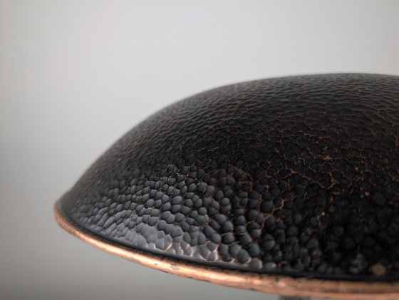 Image 1 of Gehamerde koperen sculpturale lamp in de vorm van een boom, Mid Century Modern