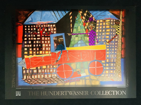 Image 1 of Friedensreich Hundertwasser: "Träumender Lastwagenfahrer Mit Seinen Häusern 1952“ 