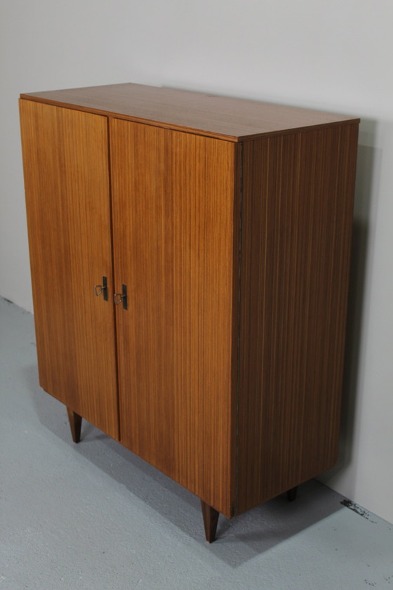 Image 1 of Vintage Middelhoge Kast, Archiefkast, Highboard - Teak, Jaren '60