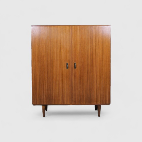 Image 1 of Vintage Middelhoge Kast, Archiefkast, Highboard - Teak, Jaren '60