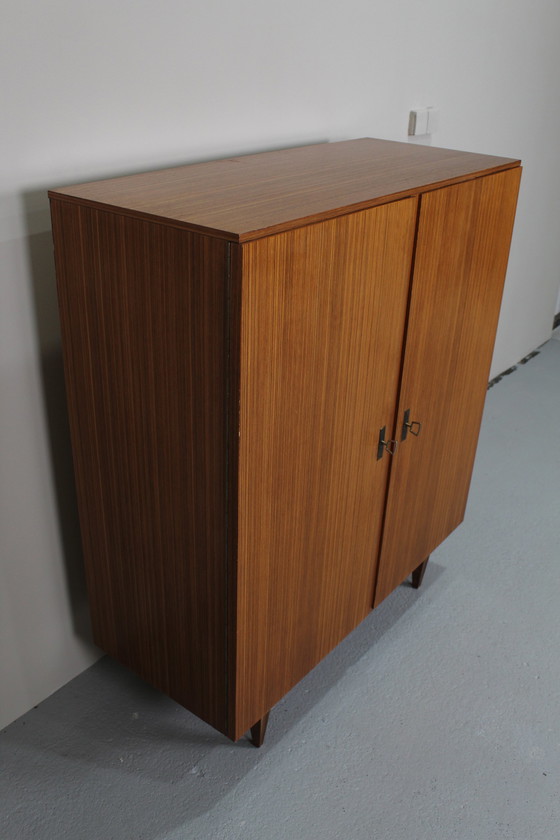 Image 1 of Vintage Middelhoge Kast, Archiefkast, Highboard - Teak, Jaren '60