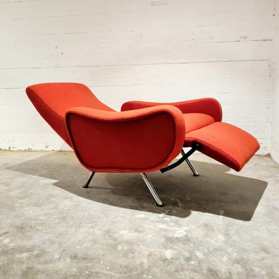 Image 1 of 1950 verstelbare "Lady" loungestoel in de stijl van Marco Zanuso geproduceerd door Pizzetti Roma