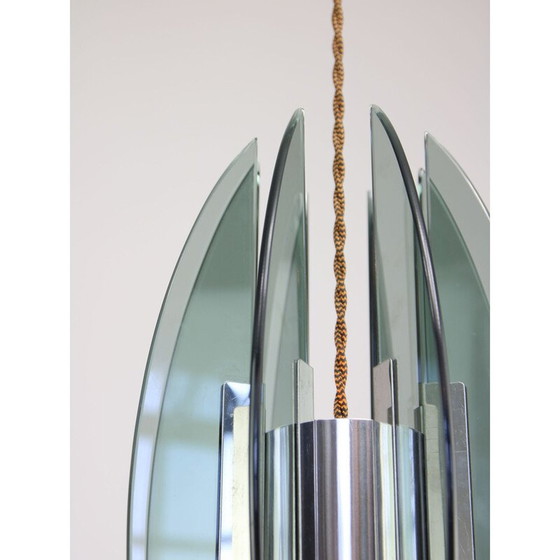 Image 1 of Vintage Space Age hanglamp van plexiglas, Italië 1970