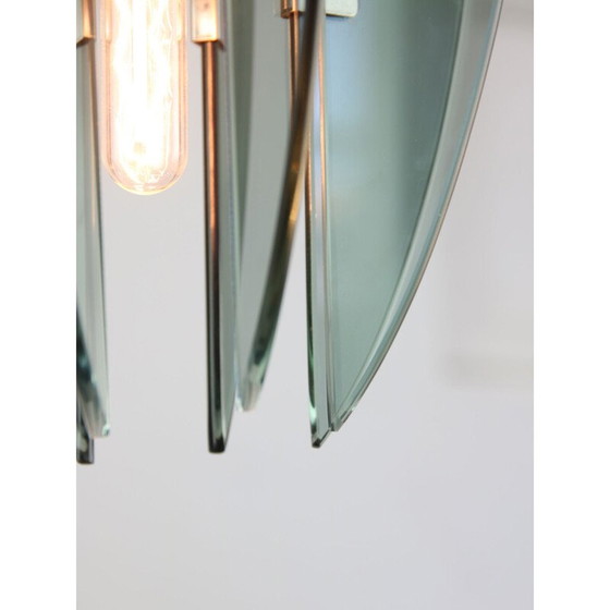 Image 1 of Vintage Space Age hanglamp van plexiglas, Italië 1970