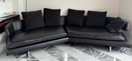 Image 1 of B&B Italia Design Bank Lounge Bank Leder Donkerbruin