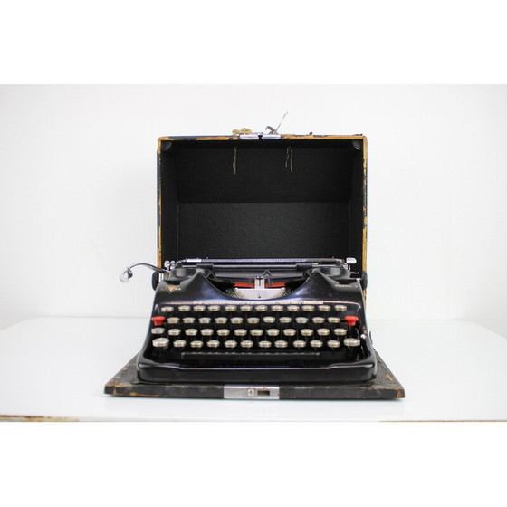 Image 1 of Vintage chromen kunststof typemachine voor Groma, Duitsland 1940