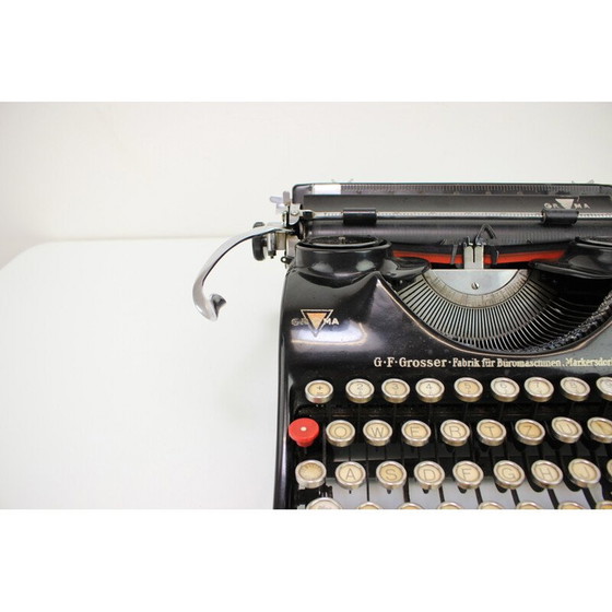 Image 1 of Vintage chromen kunststof typemachine voor Groma, Duitsland 1940