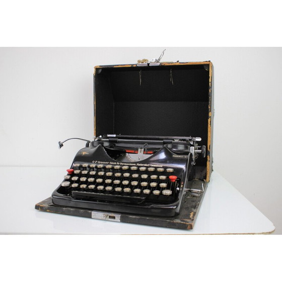 Image 1 of Vintage chromen kunststof typemachine voor Groma, Duitsland 1940