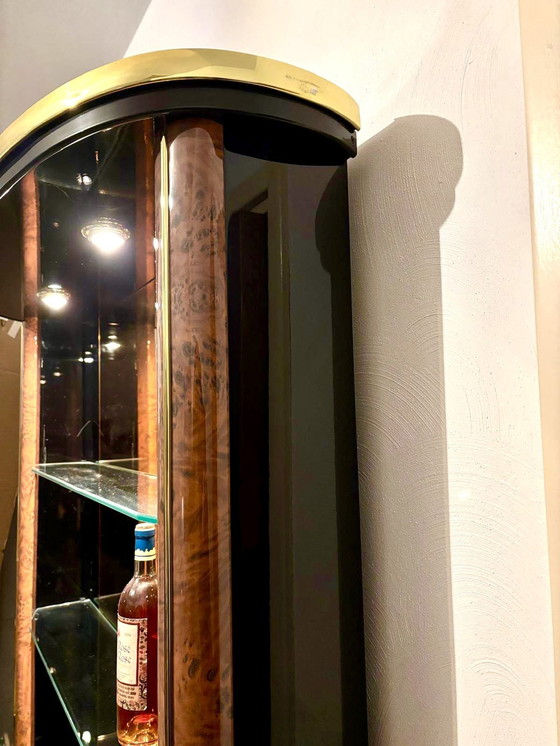 Image 1 of 1970S Huisbar + Kast Achterwand + 2 X Barkrukken