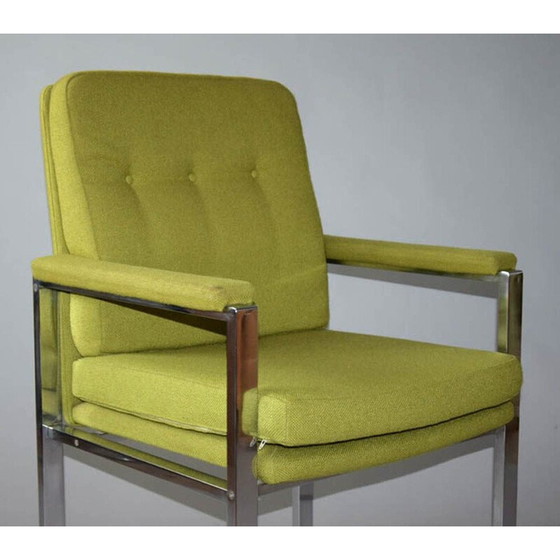 Image 1 of Paar vintage chromen fauteuils van Milo Baughman, 1970