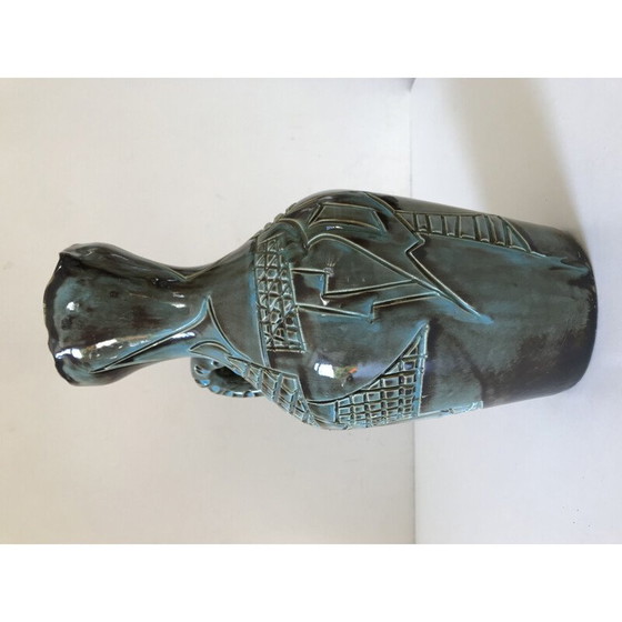 Image 1 of Vintage keramische kan van Huguette Bessone, 1960