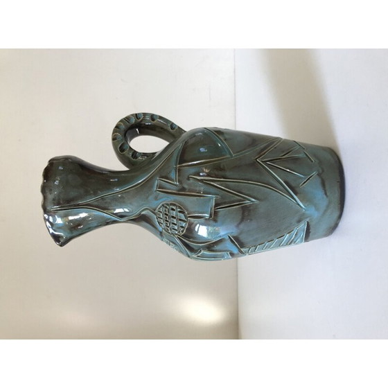 Image 1 of Vintage keramische kan van Huguette Bessone, 1960